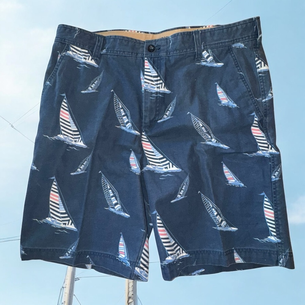 IZOD Saltwater Men's Casual Shorts Sailboats 38 - Picture 4 of 5